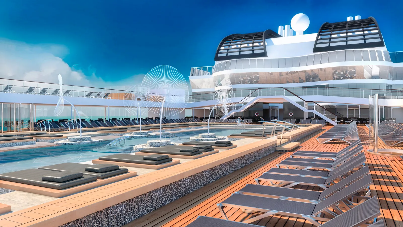 MSC Virtuosa: Бассейн на открытой палубе