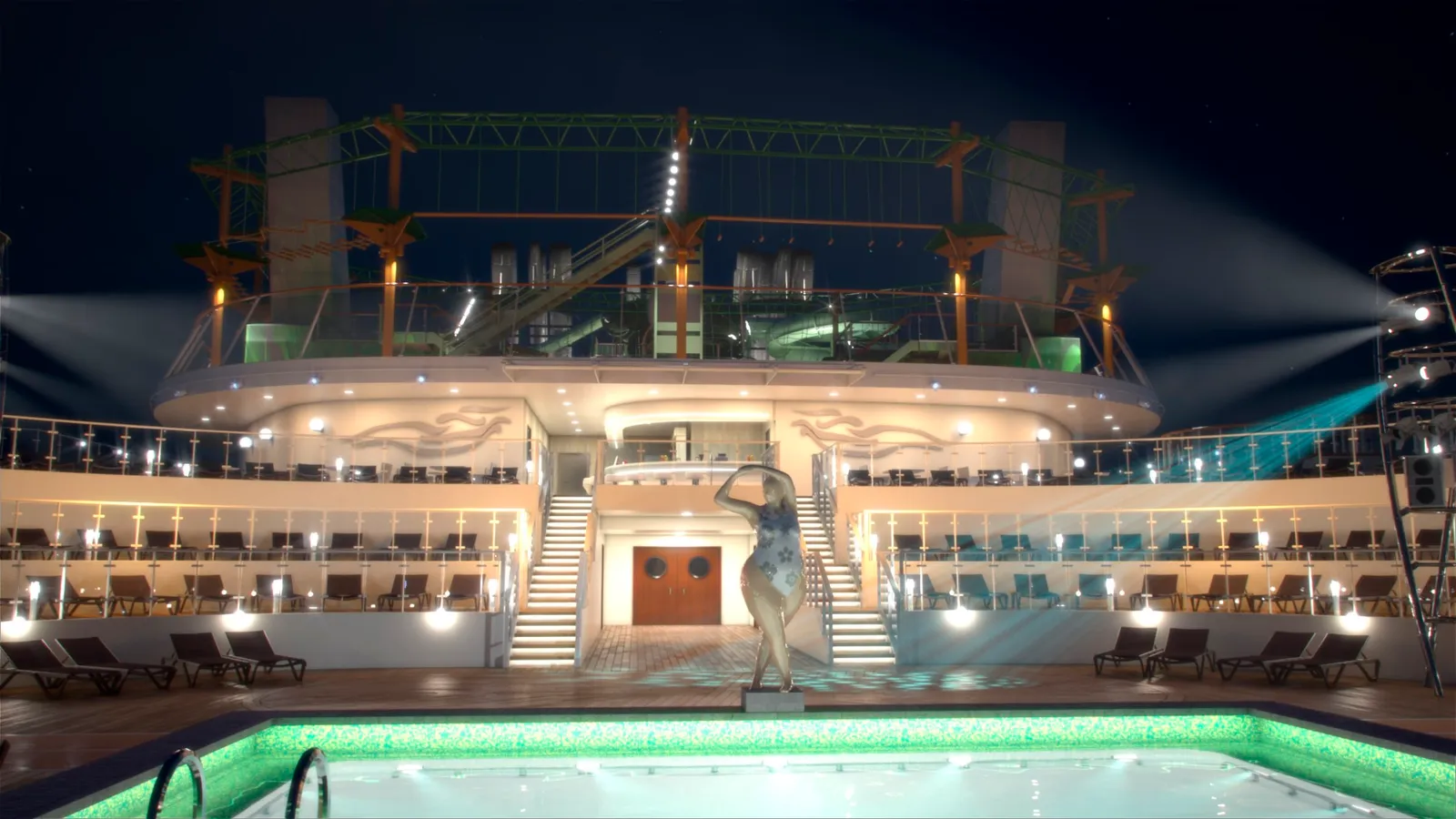 MSC Virtuosa: Бассейн на открытой палубе